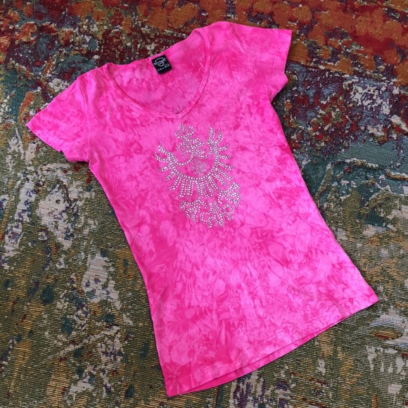 🌸 Sequined Jeweled Tie-Dye Top. - Picture 9 of 14